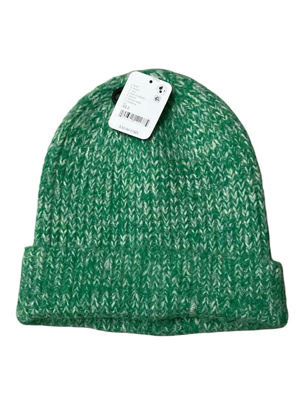 1485. FREE PEOPLE wool blend hat in Kelly Green One size NWT $30